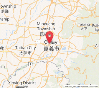 Map of Pizitou, Chiayi City