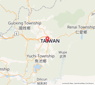 Map of Puli, Taiwan