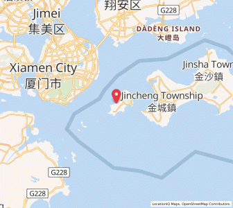 Map of Shanglin, Kinmen County