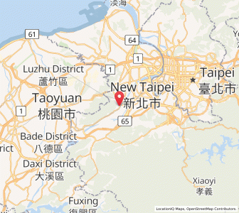 Map of Shulin, New Taipei City