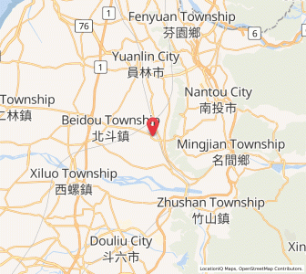 Map of Tianzhong, Changhua County