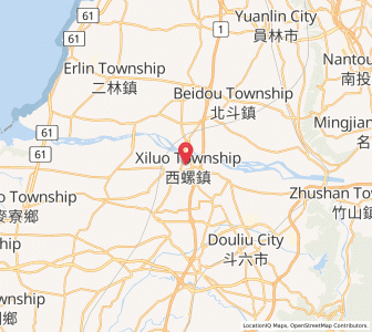 Map of Xiluo, Yunlin County