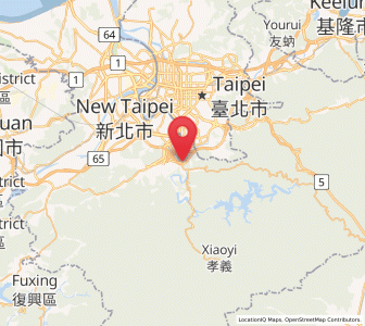 Map of Xindian, Taipei