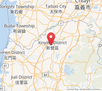 Map of Xinying, Taiwan