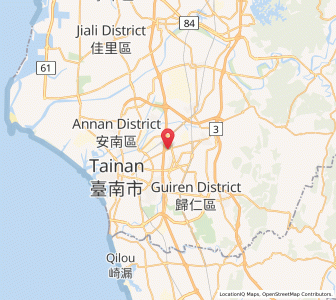 Map of Yongkang, Tainan City