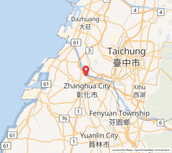 Map of Zhongliao, Changhua County