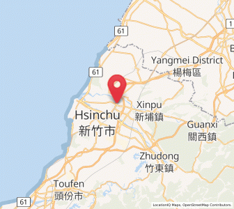 Map of Zhubei, Taiwan