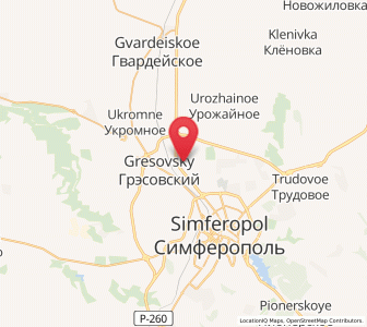 Map of Agrarnoye, Crimea