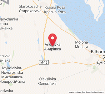 Map of Andriivka, Odessa
