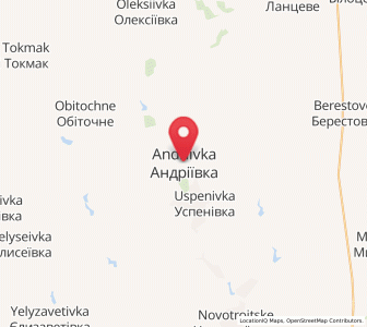 Map of Andriyivka, Zaporizhzhia