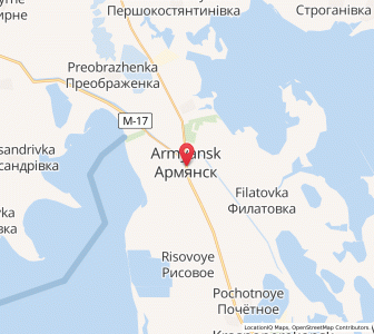 Map of Armyansk, Crimea