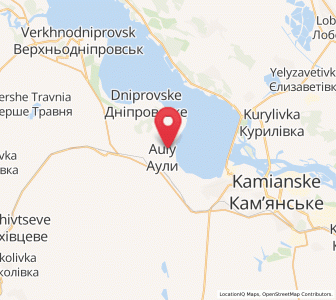 Map of Auly, Dnipropetrovsk