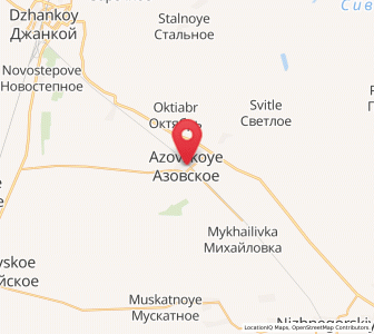 Map of Azovskoye, Crimea