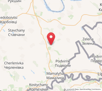 Map of Balkivtsi, Chernivtsi