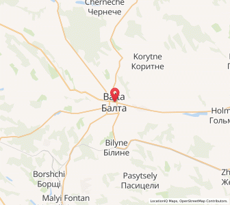 Map of Balta, Odessa