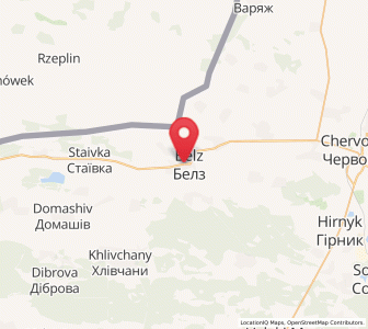 Map of Belz, Lviv