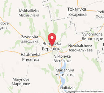 Map of Berezivka, Odessa