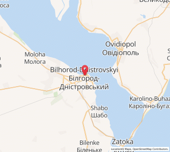 Map of Bilhorod-Dnistrovskyi, Odessa