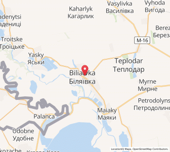 Map of Bilyayivka, Odessa