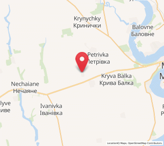 Map of Blahodarivka, Mykolaiv