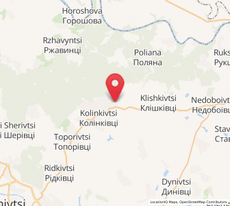 Map of Bochkivtsi, Chernivtsi