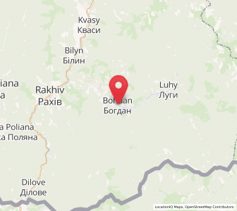 Map of Bohdan, Transcarpathia