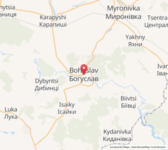 Map of Bohuslav, Kiev