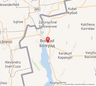 Map of Bolhrad, Odessa
