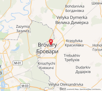 Map of Brovary, Kiev
