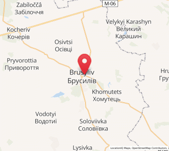 Map of Brusyliv, Zhytomyr