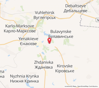 Map of Bunhe, Donetsk