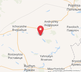 Map of Bystriivka, Zhytomyr