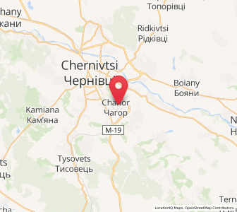 Map of Chahor, Chernivtsi