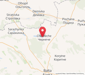Map of Cherneche, Odessa