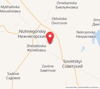 Map of Chernozemnoye, Crimea