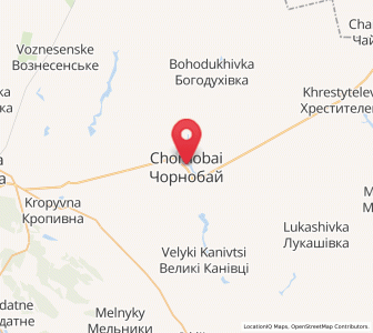 Map of Chornobay, Cherkasy