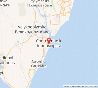 Map of Chornomors’k, Odessa
