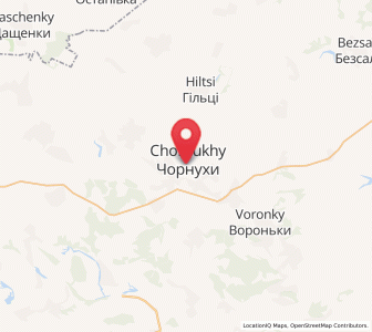 Map of Chornukhy, Poltava