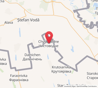 Map of Chystovodne, Odessa