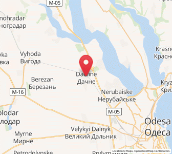 Map of Dachne, Odessa