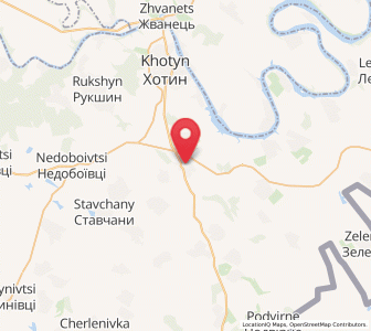 Map of Dankivtsi, Chernivtsi