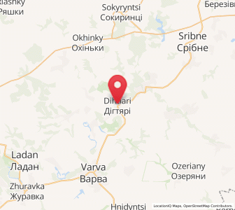 Map of Dihtiari, Chernihiv