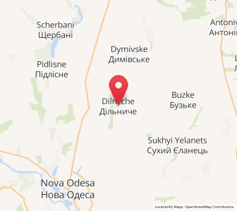 Map of Dilnyche, Mykolaiv