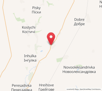 Map of Dobra Krynytsia, Mykolaiv
