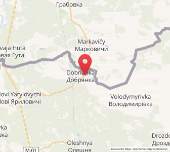 Map of Dobrianka, Chernihiv