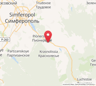 Map of Dobroye, Crimea