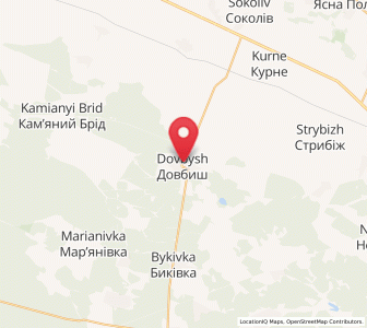 Map of Dovbysh, Zhytomyr