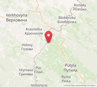 Map of Dovhopillya, Chernivtsi