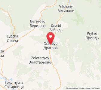 Map of Drahovo, Transcarpathia