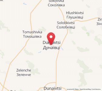 Map of Dunayivtsi, Khmelnytskyi